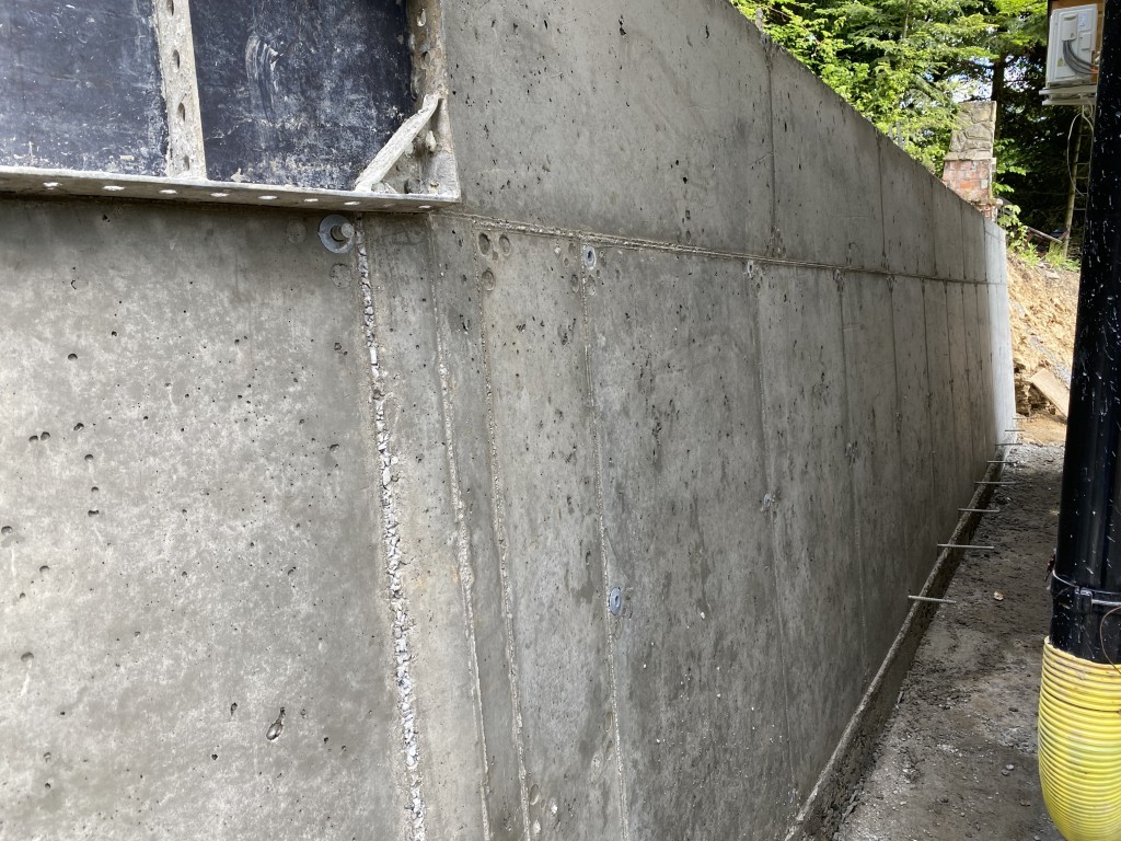 mur oporowy - zbliżenie